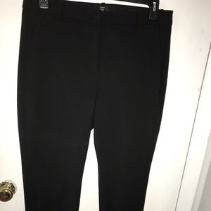 Ladies Black Straight Leg Dress Pants